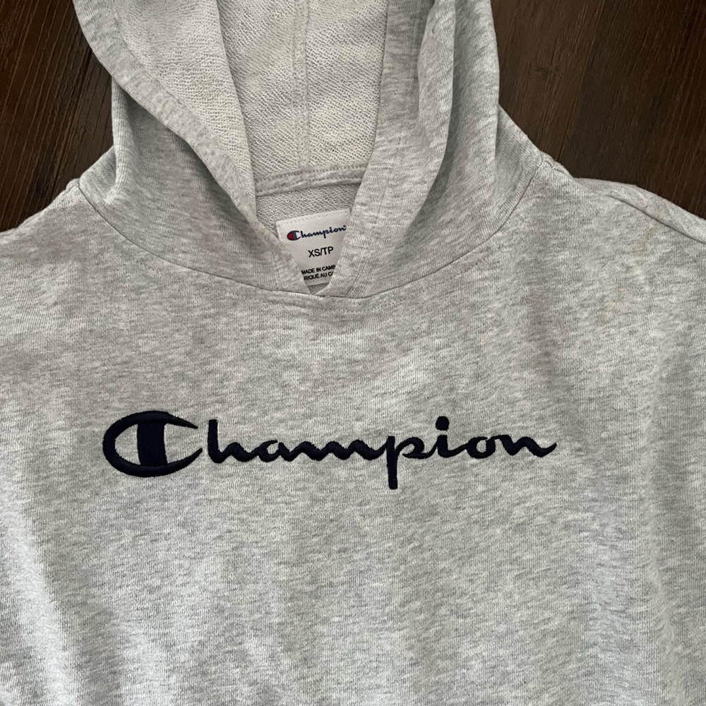 Grey Champion hoodie size XS